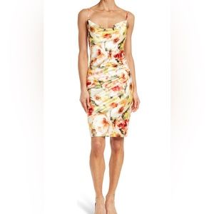 Cowl Neck Spaghetti Strap Dress